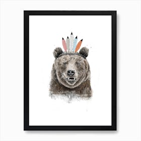 Festival bear Art Print