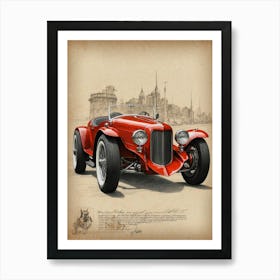 Old Fashioned Car Art Print