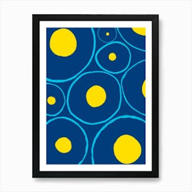 Circles in space Art Print