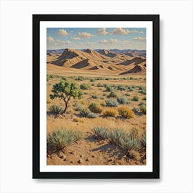 Desert Landscape Art Print