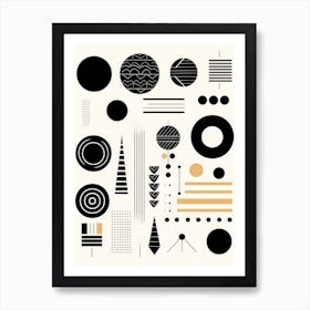 Abstract Geometric Shapes 1 Art Print