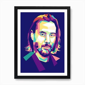 Keanu Reeves Wpap Art Print