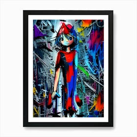 Girl In A Red Hat Art Print