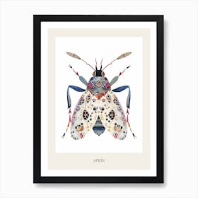 Colourful Insect Illustration Aphid 12 Poster Art Print