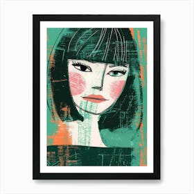 Portrait Of A Woman 305 Art Print