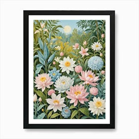 Secret Flower Garden Art Print