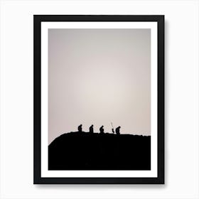 Baby Langur Monkey Handstand, Ranthambambore National Park Art Print