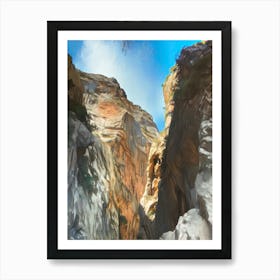 Canyons Of Zion Art Print