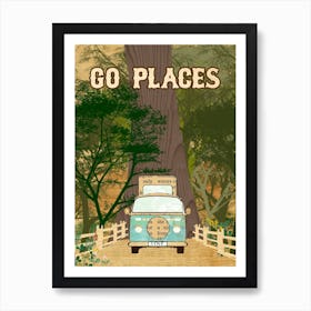 Go Places Art Print