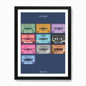 taylor swift album titles Art Print