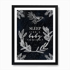 Sleep Like A Baby Like Night Canvas Print - Mysterious Luna poster #5 Art Print