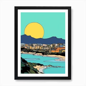 Minimal Design Style Of Cape Town, South Africa 3 Art Print