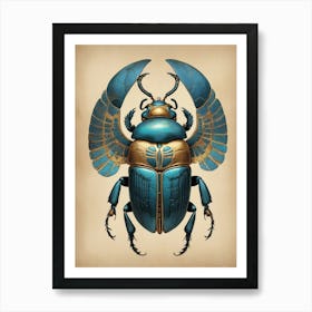 Egyptian Scarab Art Print 1 Art Print