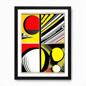 Planets Bright Comic Space Art Print