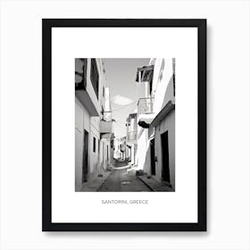 Poster Of Tangier, Morocco, Photography In Black And White 4 Art Print