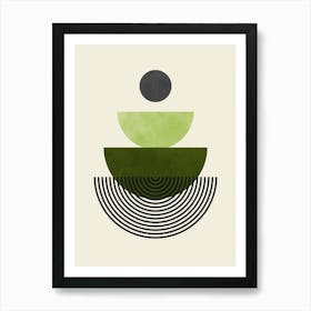 Circles and lines 10 Art Print