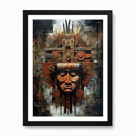 Mystic Canvases: Capturing Native American Narratives Art Print