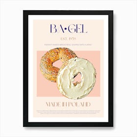 Bagel Mid Century Art Print