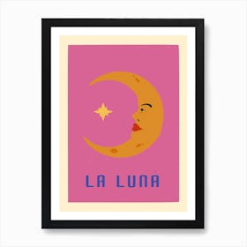 La Luna Moon print  Art Print