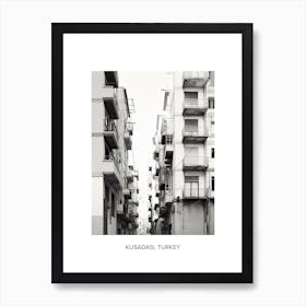 Poster Of Malaga, Spain, Photography In Black And White 8 Art Print