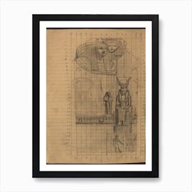 Draft For The Intercolumn Painting Egyptian Art II In The Kunsthistorisches Museum In Vienna, Gustav Klimt Art Print