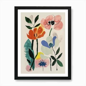 Painted Florals Cyclamen 2 Art Print