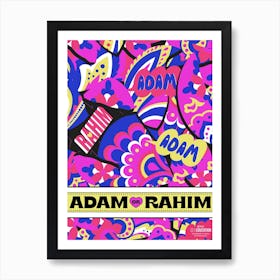 Adam Or Rahim Pattern Art Print