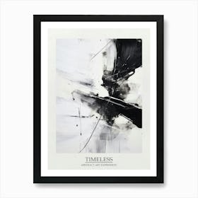 Timeless Reverie Abstract Black And White 10 Poster Art Print