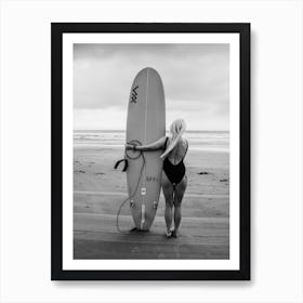 Surfer Girl Art Print