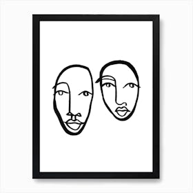 Faces 10 Art Print