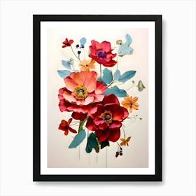 Paper Flowers 15 Art Print