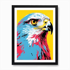 Andy Warhol Style Bird Falcon 1 Art Print