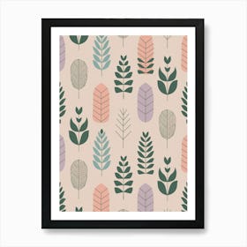 Leaf Pattern Art Print