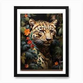 Leopard In The Jungle art print 1 Art Print