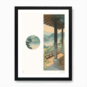 Ise Japan 4 Cut Out Travel Poster Art Print