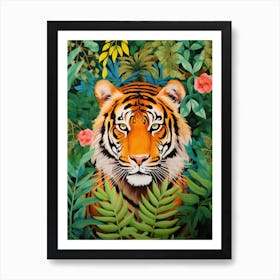 Tiger In The Jungle 21 Art Print