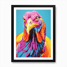 Andy Warhol Style Bird Turkey 4 Art Print
