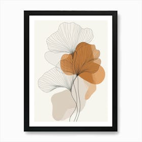 Ginkgo Leaves 5 Art Print