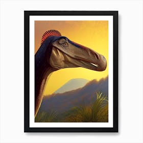 Corythosaurus 1 Illustration Dinosaur Art Print