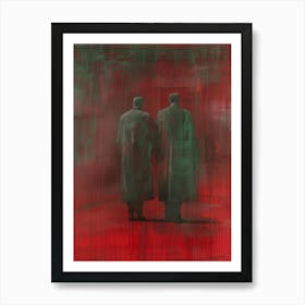 'Two Men In Red Coats' Art Print