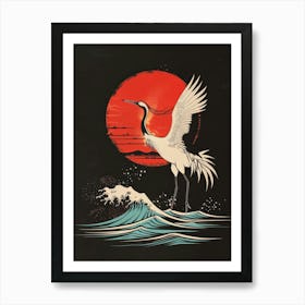 Crane Canvas Print Art Print