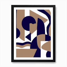 Geometrical Abstract Maximalist Art Print