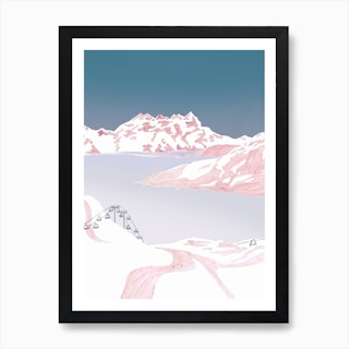 Mountain Love   Slopes Art Print