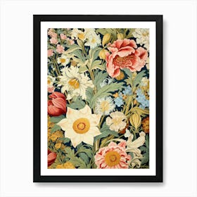 Floral Tapestry 1 Art Print