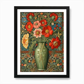 William Morris Flowers In A Vase 2 Art Print