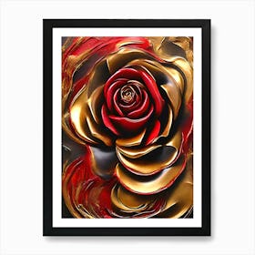 Rose Of Gold Art Print