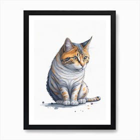 Tabby Cat Art Print