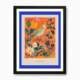 Spring Birds Poster Baldpate 3 Art Print