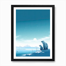 Tundra Tribe; Polar Bear Family In Canvas Art Print