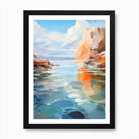 Abstract Seascape Poster